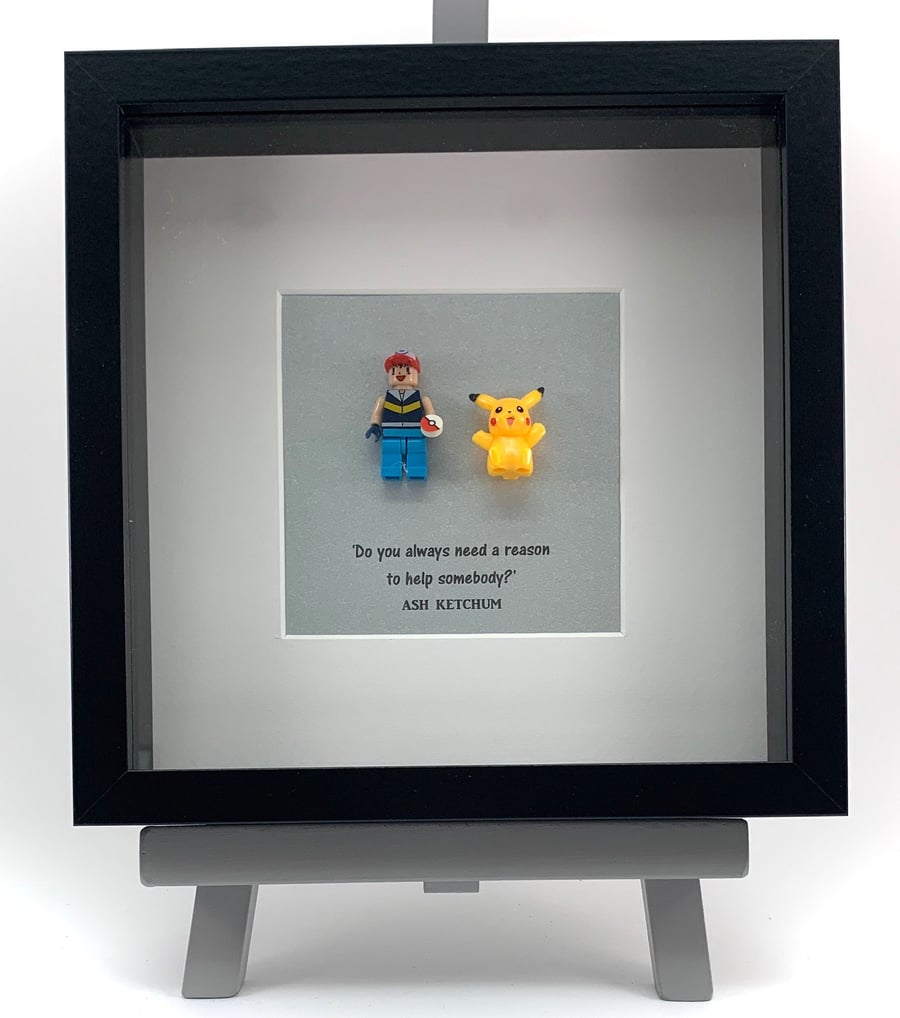 Pokemon - Ash & Pikachu  mini Figure frame.