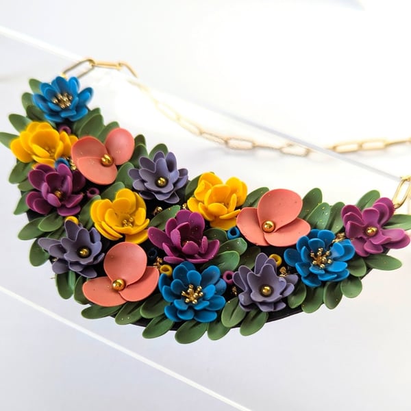 Meadow bib statement necklace 