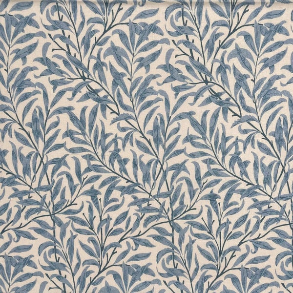 William Morris Design Tablecloths. ROUND 130cm .Willow Bough Azure