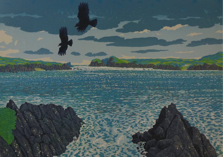 Clearing sky over Ramsey Sound