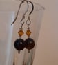 Smokey Quartz & Austrian Crystal Earrings  - Image 5