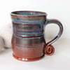 Landscape Mug - Bracken covered hills -Tea, Coffee, Ceramic Stoneware Pottery UK