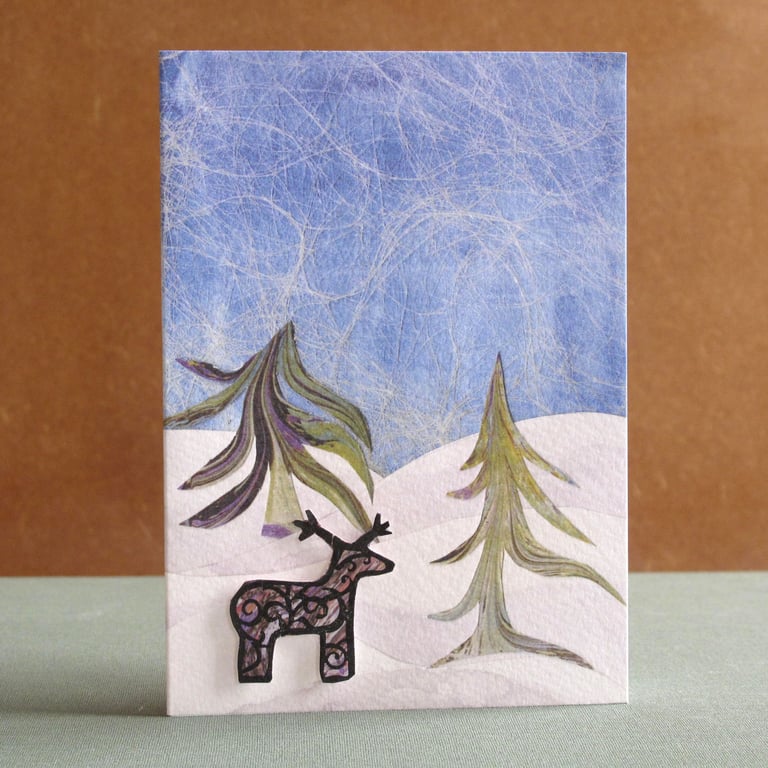 Unique Hand Made Christmas Card with Envelope