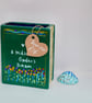 'A Midsummer Garden's Dream' Hand-Painted Ceramic Book Bud Vase - Pen Pot