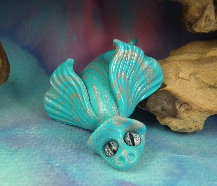 Sale January Ice Dragon 'Ace' OOAK Sculpt by Ann Galvin