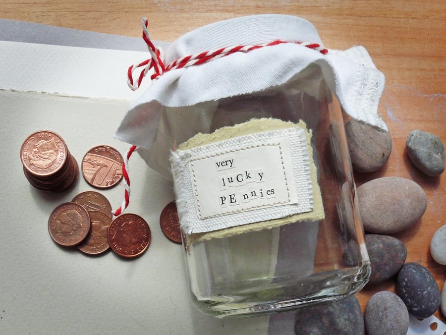 Very Lucky Pennies Jar - MADE TO ORDER