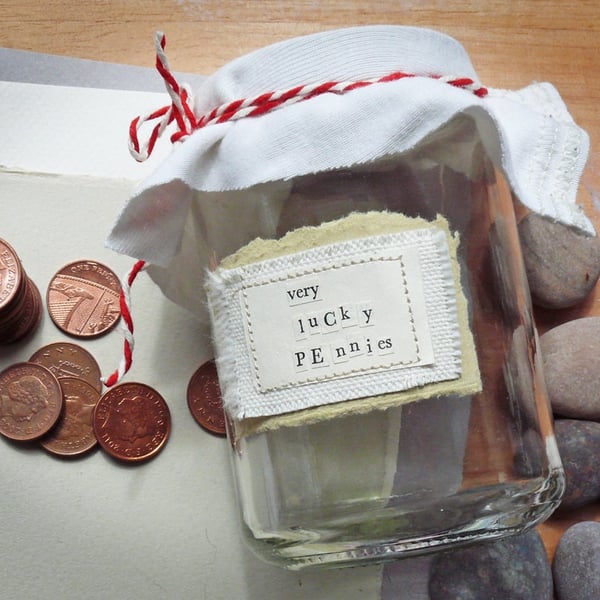 Very Lucky Pennies Jar - MADE TO ORDER