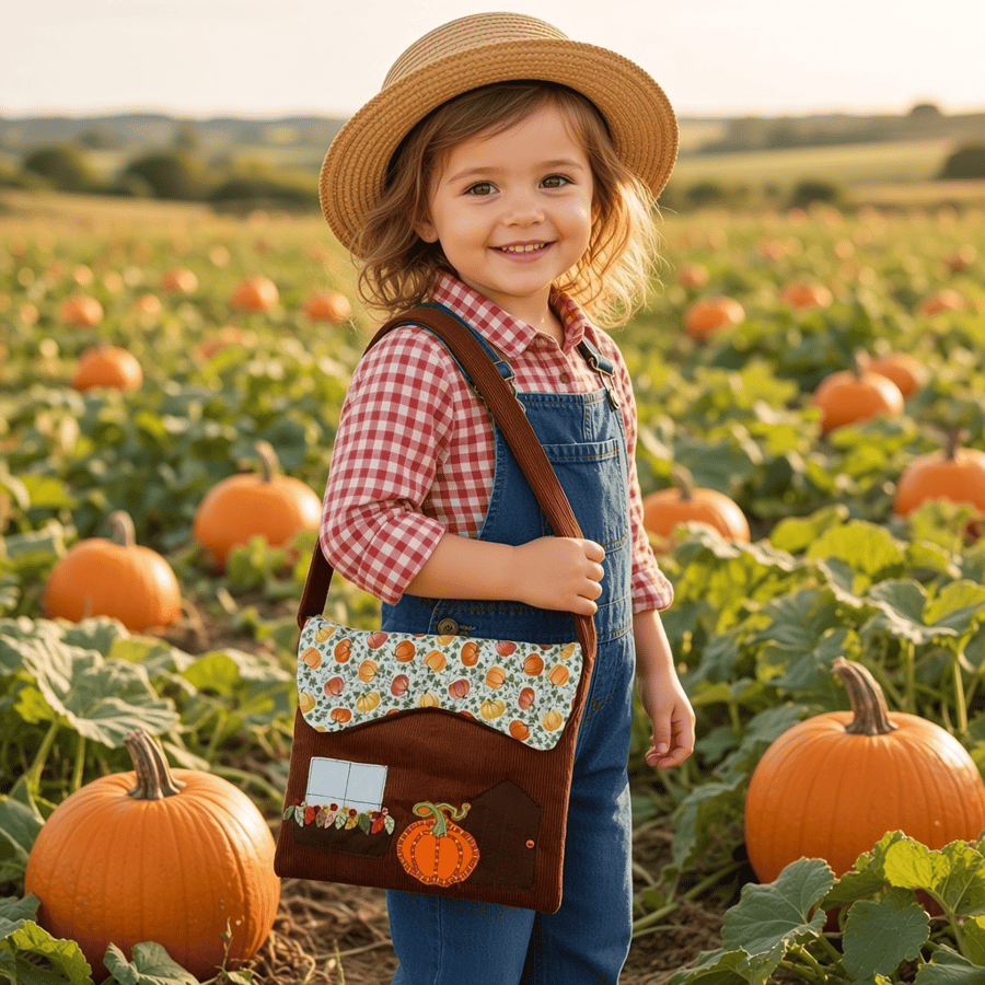 Pumpkin Cottage Over the Shoulder or Cross Body Bag