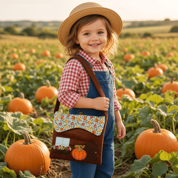 Pumpkin Cottage Over the Shoulder or Cross Body Bag