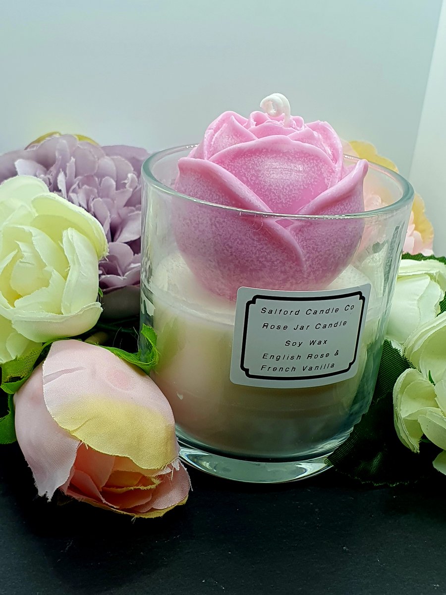 Rose Jar Candle 
