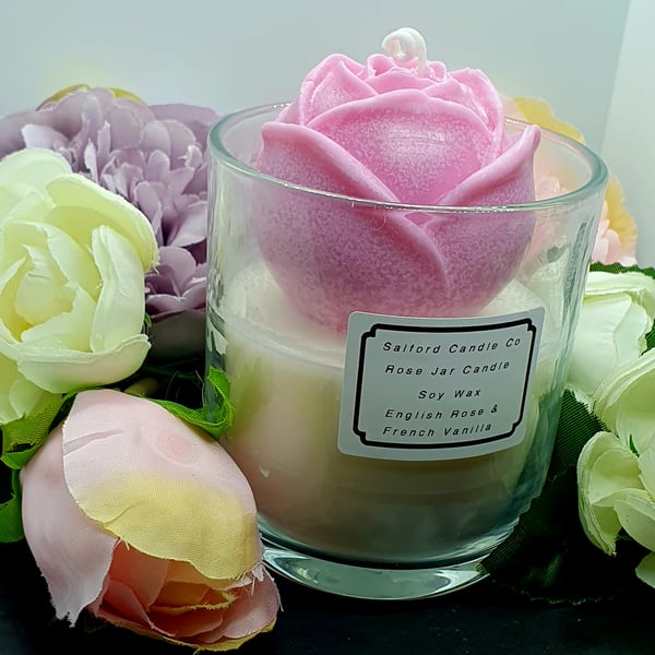 Rose Jar Candle 