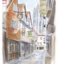 A Pint and Prayers! The City Arms, Canterbury - Limited Edition Art Print - Image 1