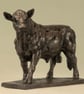 Walking Bull Animal Statue Small Bronze Ornament Bronze Resin Sculpture Bull - Image 2
