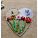 Glass flower heart