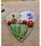 Fused glass heart that's a Suncatcher and can be used in many ways - Image 1