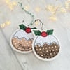 Christmas pudding tree decoration 