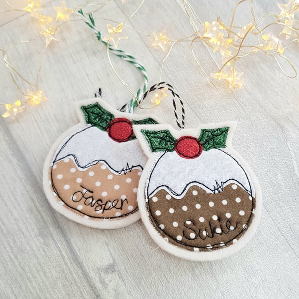 Christmas pudding tree decoration 
