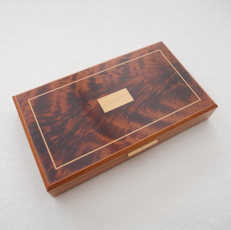 Handmade Wooden Earring Box solid mahogany (r... Folksy