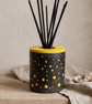 Handmade Black and Yellow Diffuser Bottle Holder for Home Fragrance
