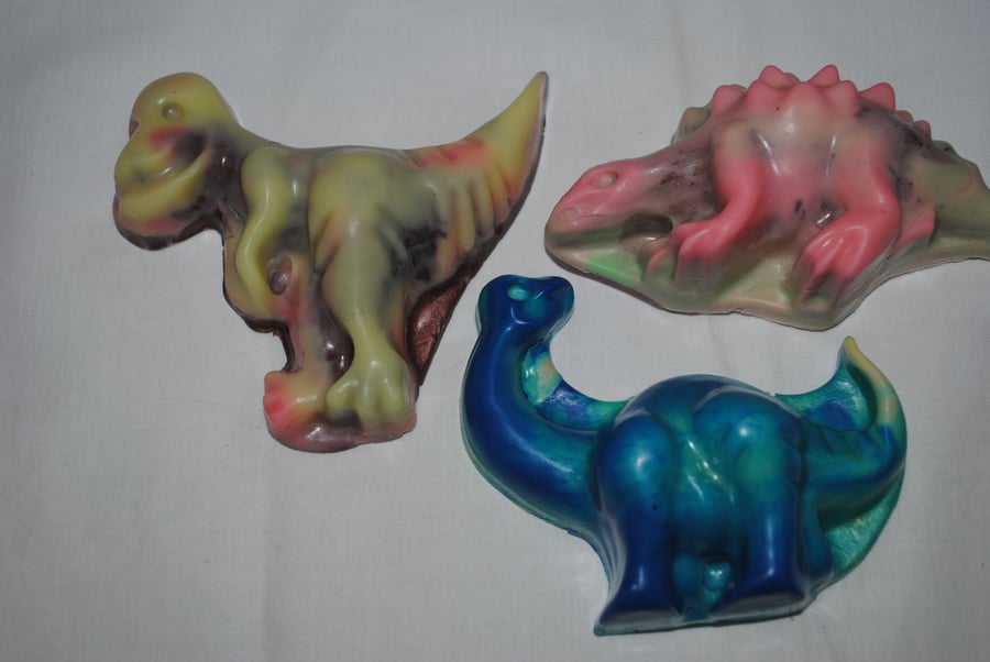 dinosaur novelty soap bar