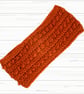 Crochet headband, ear warmer. Rust, copper twist ear warmer. Copper headband. - Image 8