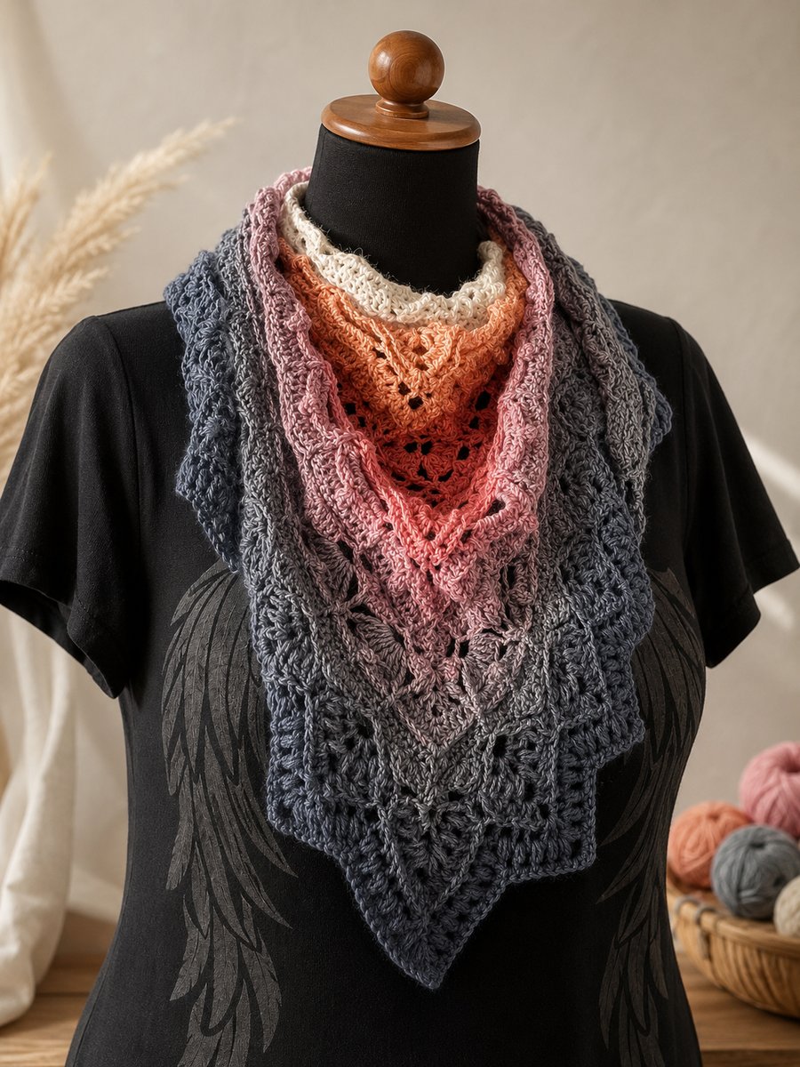 Crochet shawl - SilverNeedleTea