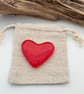 Red Fused Glass Heart - Image 4