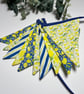 Handmade Fabric Bunting 10 flags: Lemons Home Decor - Image 7