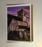 St Leonards Sunset A5 Greeting Card 
