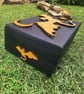 Handmade Wooden Jewellery Box with Dragon & Moon Design - Gothic Fantasy  - Image 1