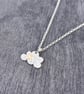 Cloud Pendant with gold star. Hammered silver cloud pendant, clouds, celestial , - Image 10