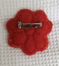Fabric flower brooch, badge - Image 2
