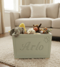 Personalised Wood Dog Toy Box - Image 1