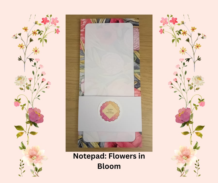 Notepad: Flowers in bloom