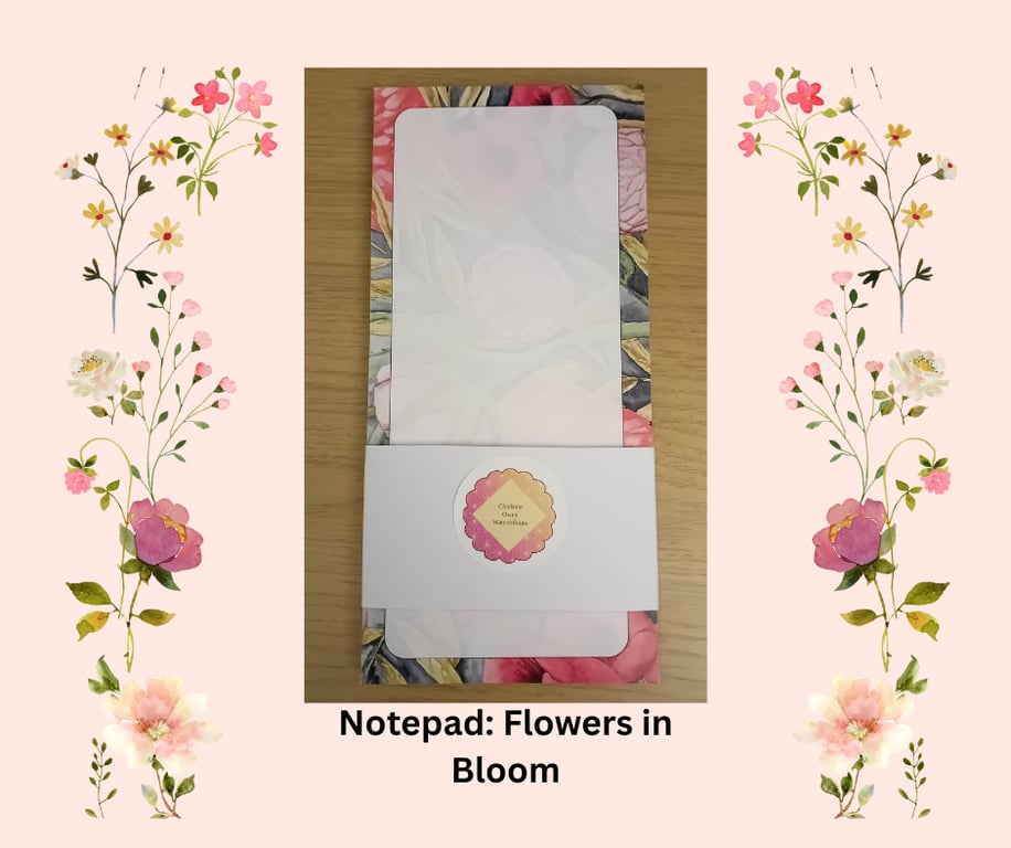 Notepad: Flowers in bloom