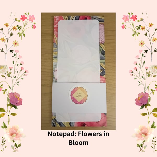 Notepad: Flowers in bloom