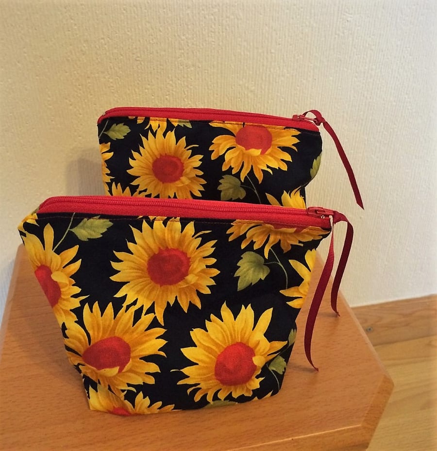 Sunflower Makeup Bag