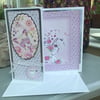 Butterfly and bouquet birthday card