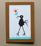Handprinted Flower Stork Card - Image 2