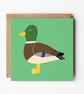 Mallard Greeting Card, Duck Blank Card, British Bird Card, Eco Friendly - Image 2