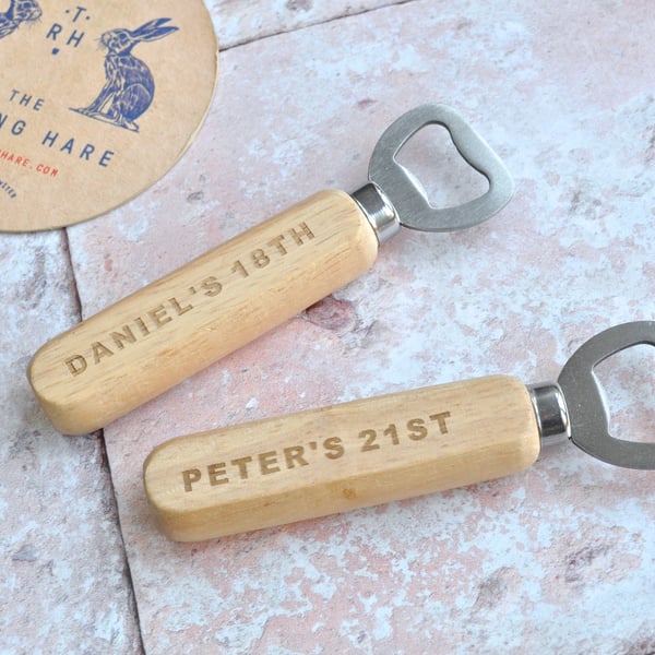 Personalised Birthday Bottle Opener