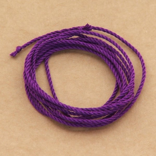 Silk cord - Purple, 1 metre