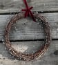 Twinkly Rustic Christmas wreath - Tis Almost the season  - Image 1