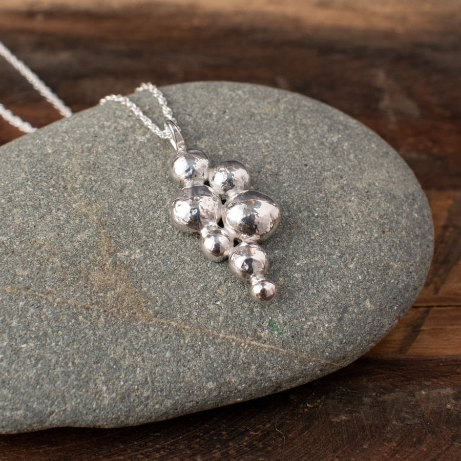 Silver Pebble Necklace 