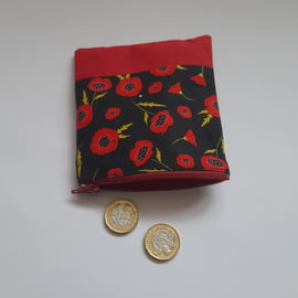 Poppy Design Coin Purse