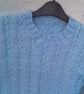 Child's Cabled Jumper, Birthday Gift, Round Neck Jumper, Custom Make, Jumper - Image 3