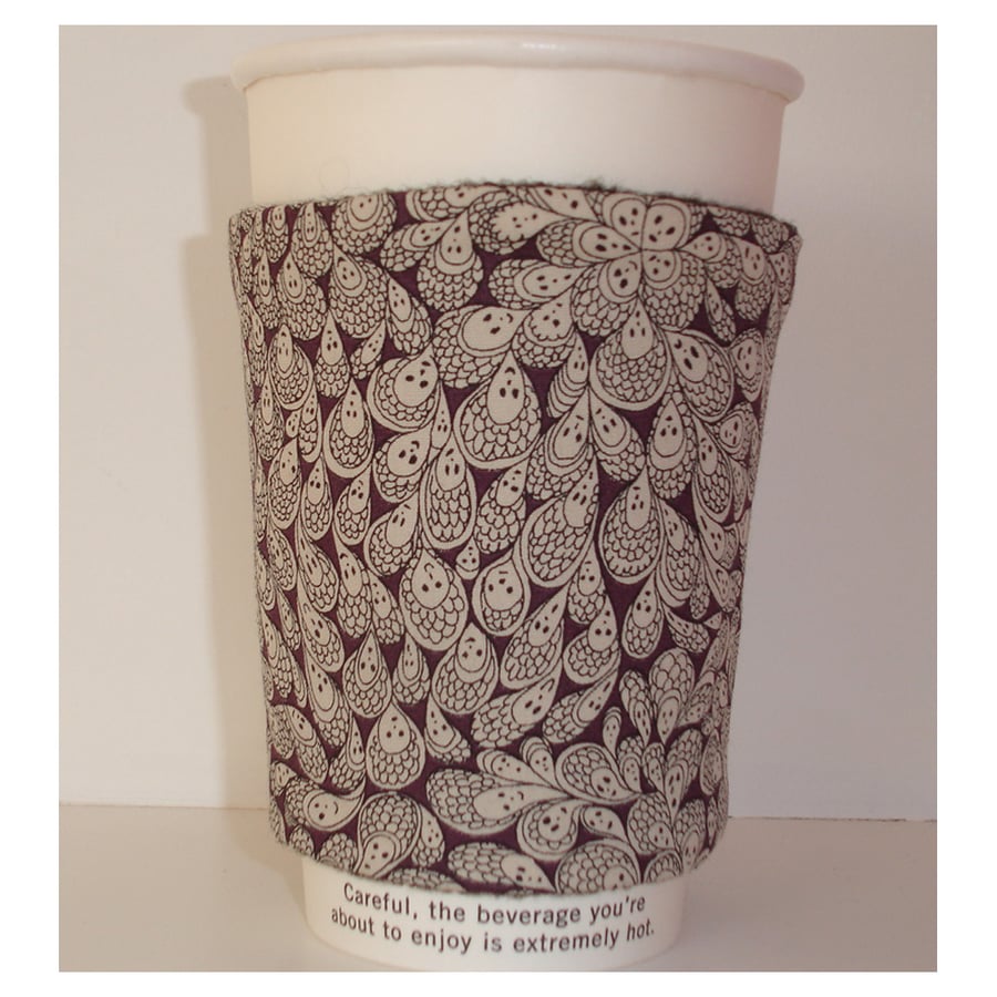 Coffee Cup Sleeve Cosy Cozy Gift for a Coffee or an Art Lover Grayson Perry 
