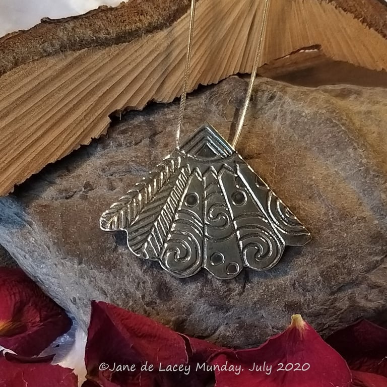 Silver Fan Pendant
