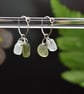 Highland Sea Glass and Sterling Silver Hoop Earrings - Image 2