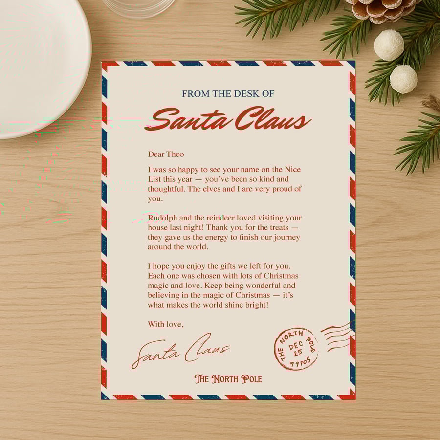 Personalised Letter from Santa Claus for Kids – Santa Letter 2
